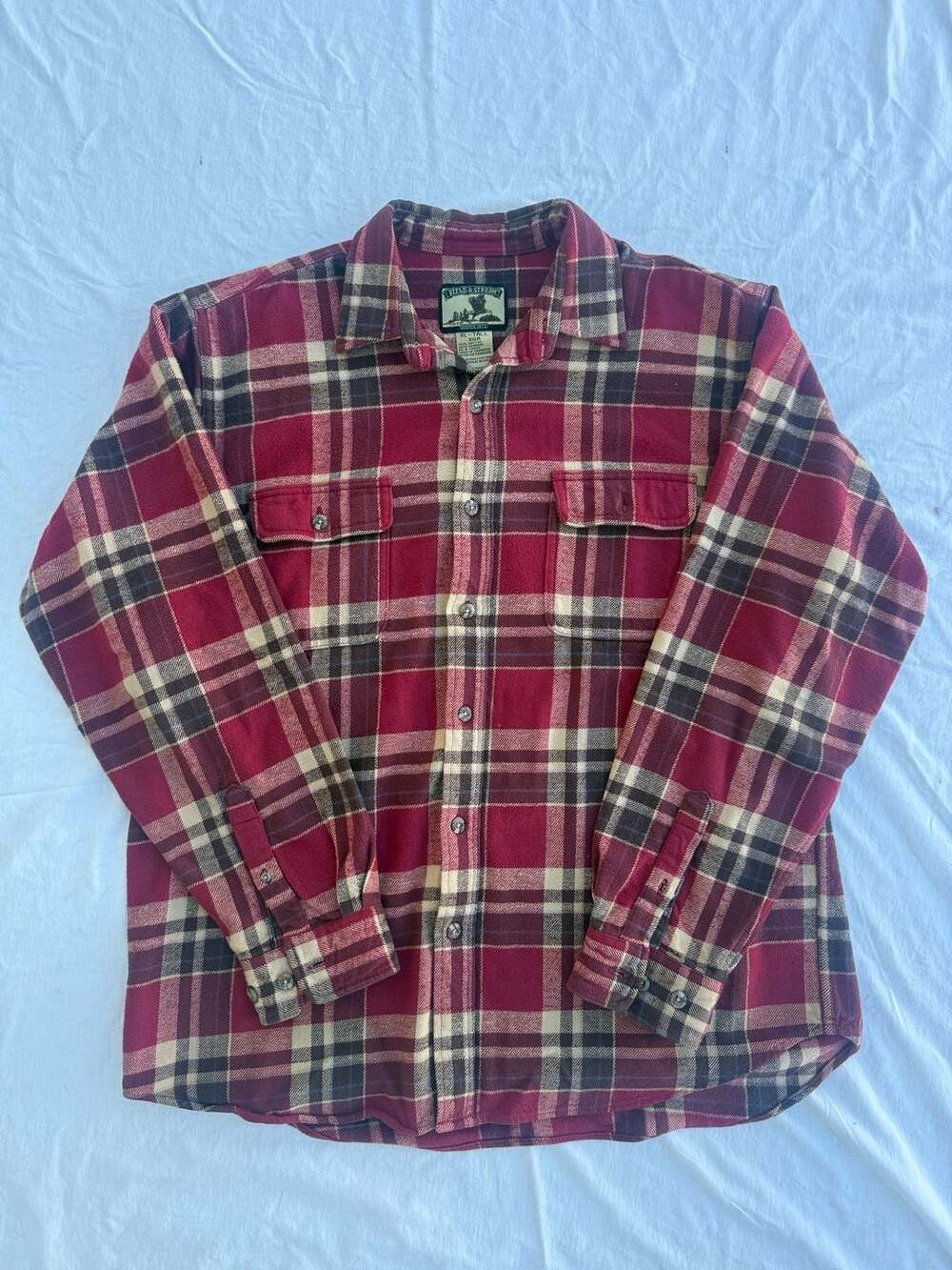 Field & Stream Men's Plaid Flannel Button Down Shirt XL-Tall
